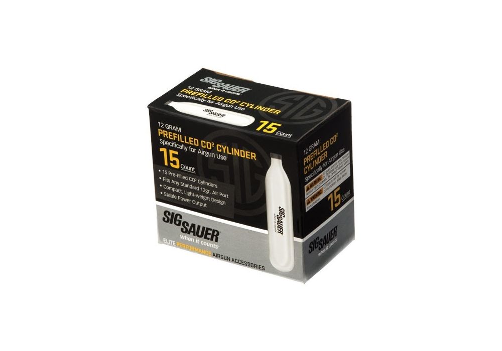 SIG SAUER Prefilled CO2 Cylinder - 15 Pack
